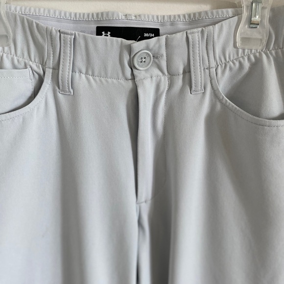 UNDER ARMOUR Men's Athletic Pants Classic Style Light Gray Size 30/34 - Picture 2 of 6